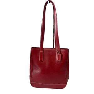 Coach 7776 Hampton Red Leather Tote Bag